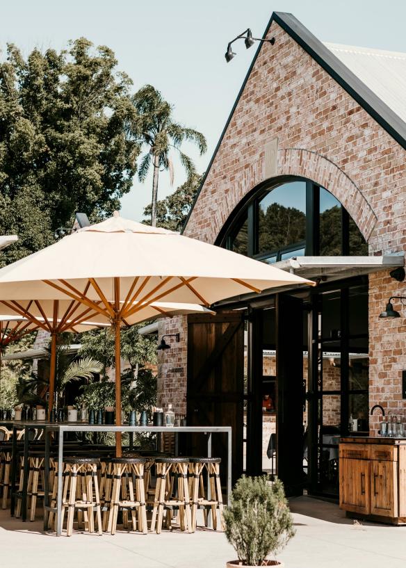 A view of the front of Husk Distillery from the side. © Husk Farm Distillery