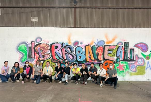 Famil delegates in Brisbane aerosol workshop. © Superordinary