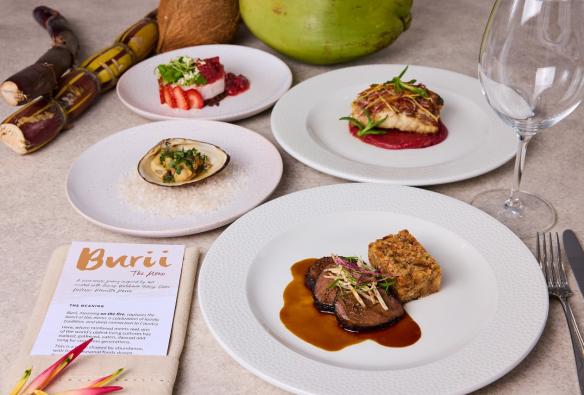 An array of dishes inspired by Aboriginal and Torres Strait Islander traditions of culture and community, now on offer at the Cairns Convention Centre. © Cairns Convention Centre