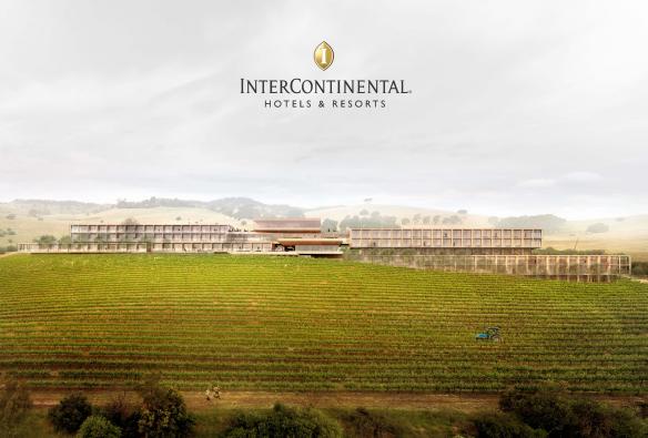 Render of the external hotel set amongst a vineyard, InterContinental Barossa Resort & Spa, Barossa Valley, Soth Australia © InterContinental Barossa Resort & Spa